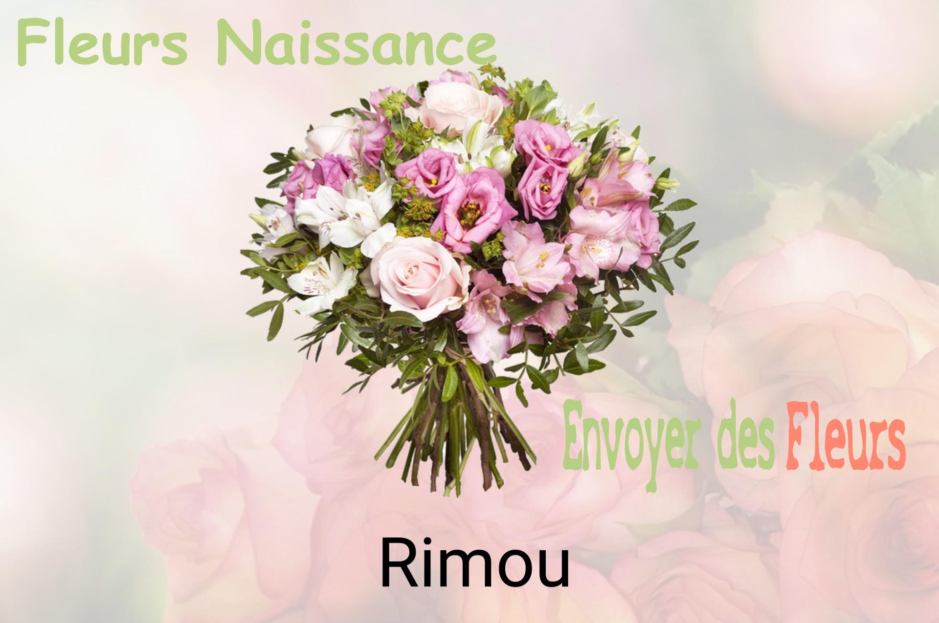 Bouquet de fleurs de naissance livré à Rimou
